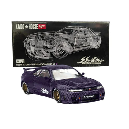 Nissan Skyline GT-R (R33) Carbon R V2 - Kaido House × Mini GT