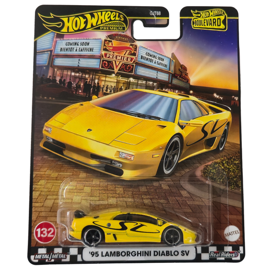 95 Lamborghini Diablo SV | Yellow (Boulevard Series) - Hot Wheels Premium