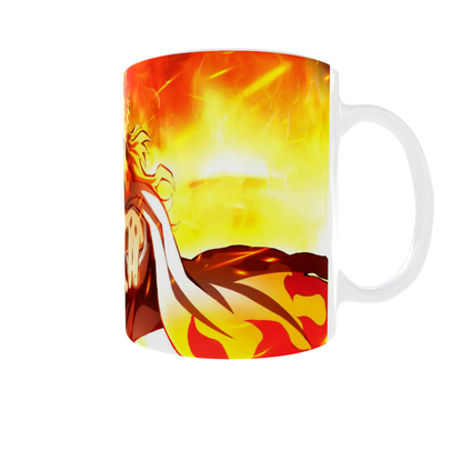 Rengoku Demon Slayer Themed printed Coffee Mug - Demon Slayer Merch
